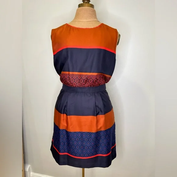 LOFT | Dresses | 6p Loft Petite Sleeveless Casual Dress With Edgy Back Zip In Navy Blue Orange | Poshmark LOFT | Dresses | 6p Loft Petite Sleeveless Casual Dress With Edgy Back Zip In Navy Blue Orange | Poshmark